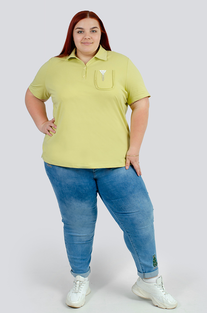 Поло з прикрасою великих розмірів