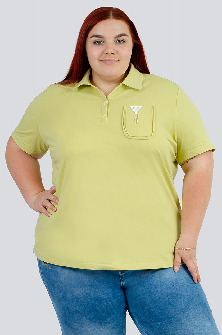 Поло з прикрасою великих розмірів