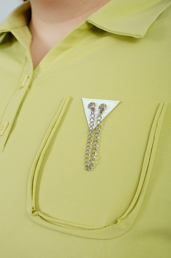 Поло з прикрасою великих розмірів