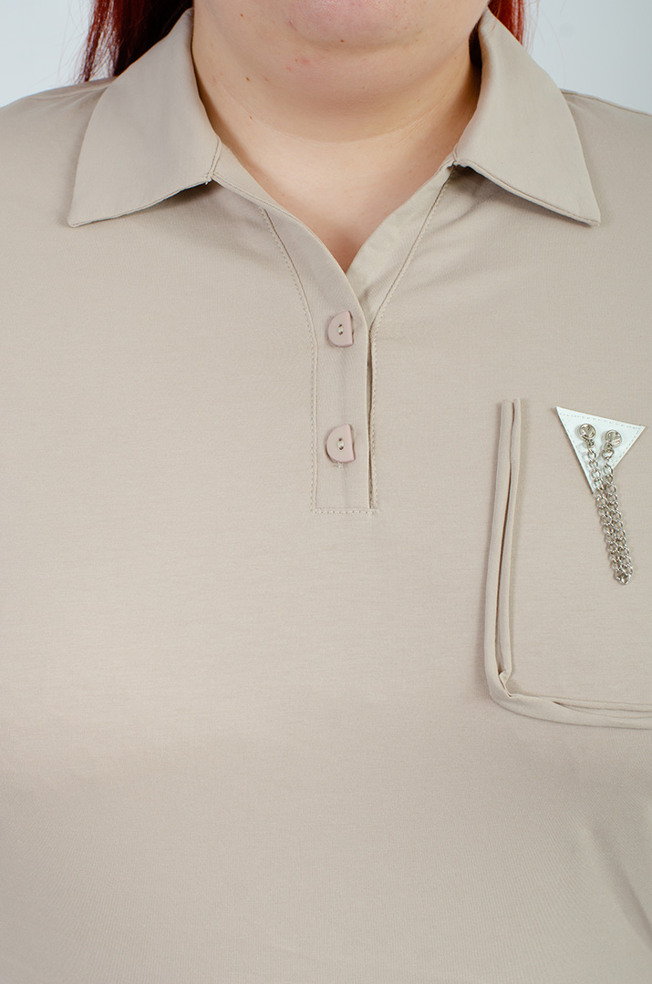 Поло з прикрасою великих розмірів