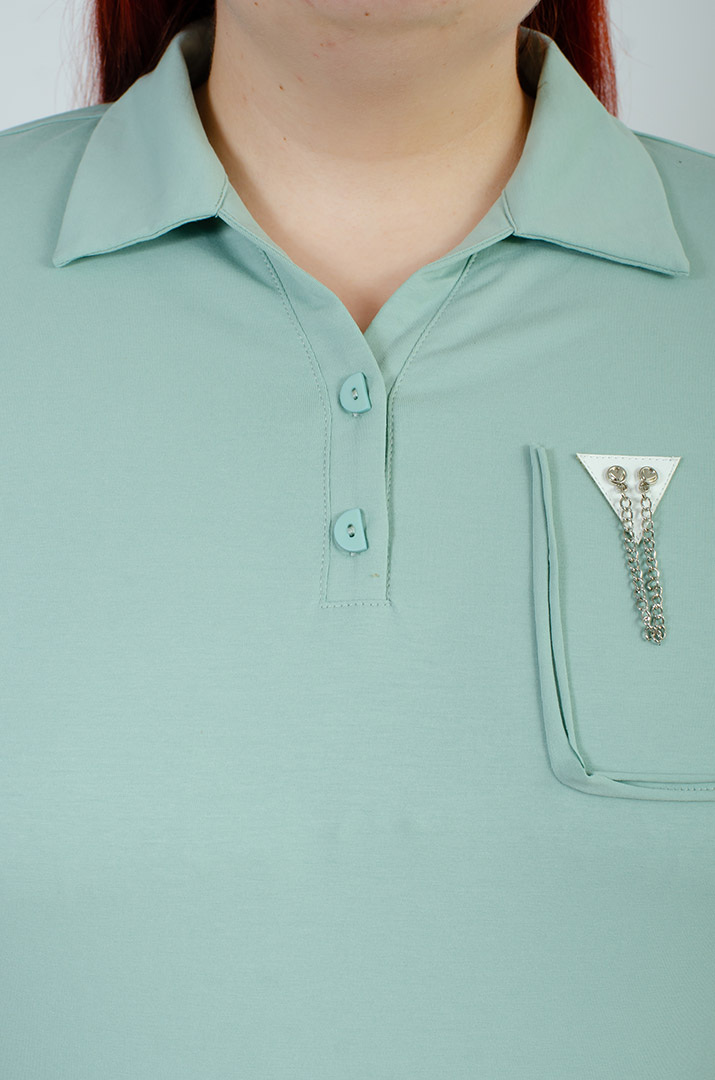 Поло з прикрасою великих розмірів