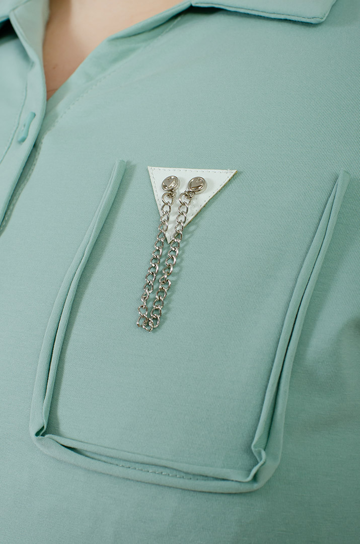 Поло з прикрасою великих розмірів