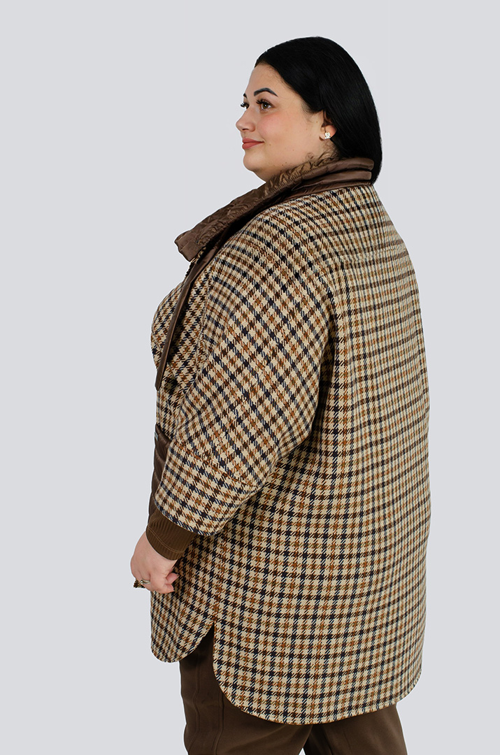 Пончо-кардиган больших размеров