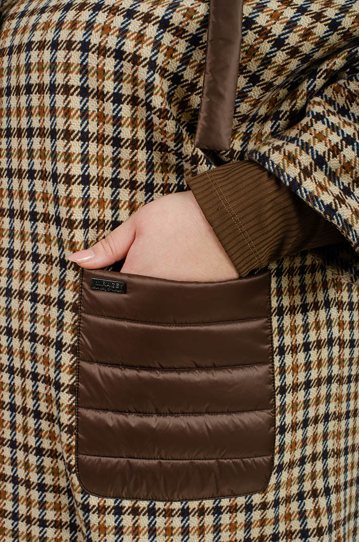 Пончо-кардиган больших размеров