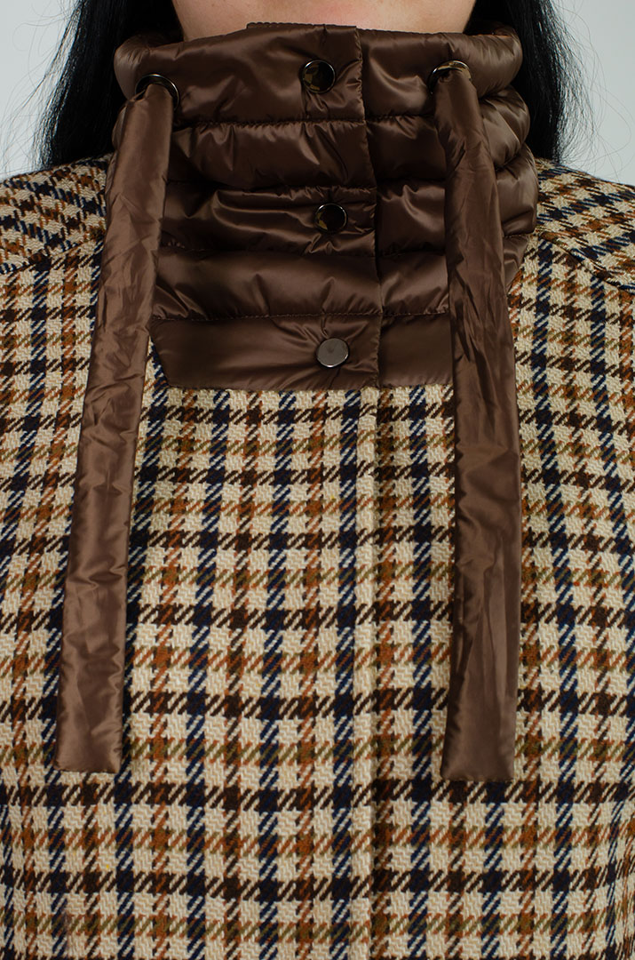 Пончо-кардиган больших размеров