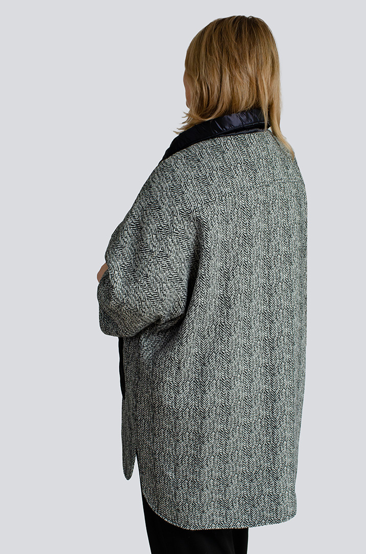 Пончо-кардиган больших размеров