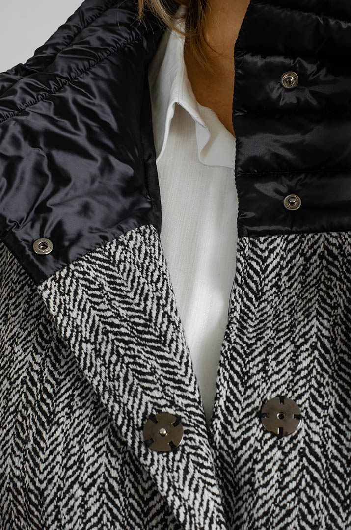 Пончо-кардиган больших размеров