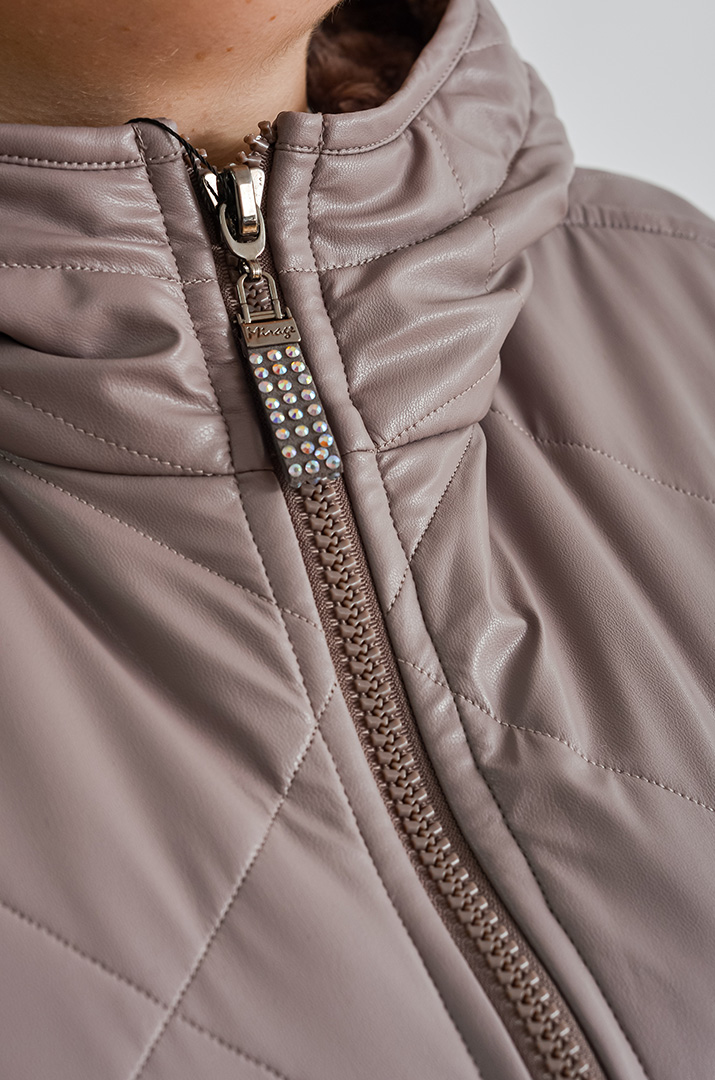 Лілове пончо на блискавці з капюшоном великих розмірів