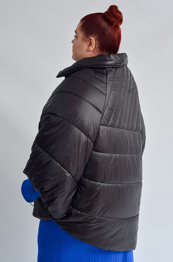 Пончо з кишенями на блискавці великих розмірів