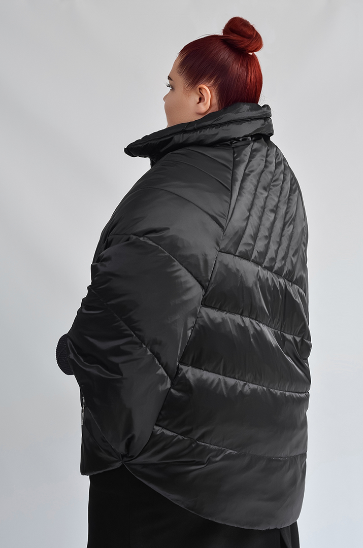 Пончо з кишенями на блискавці великих розмірів