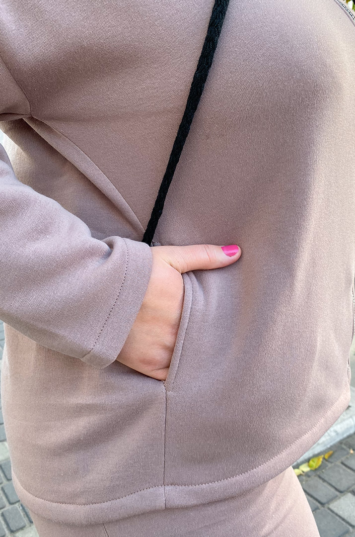 Теплий прогулянковий костюм з блискавкою супер батал