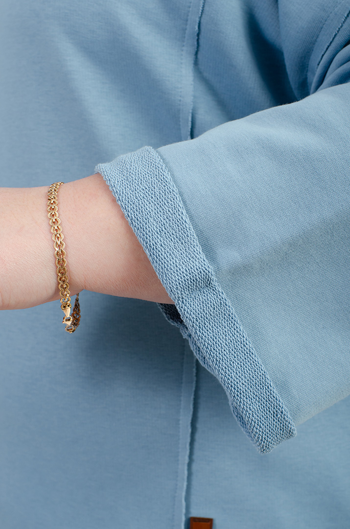 Стильний трикотажний прогулянковий костюм великих розмірів