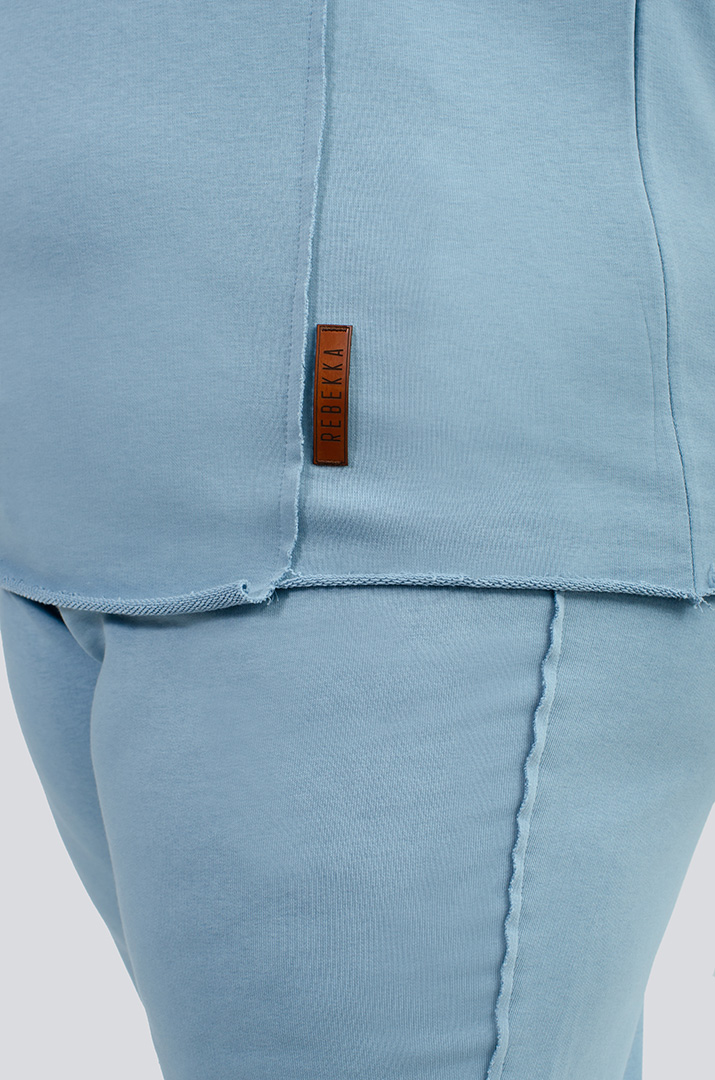 Стильний трикотажний прогулянковий костюм великих розмірів