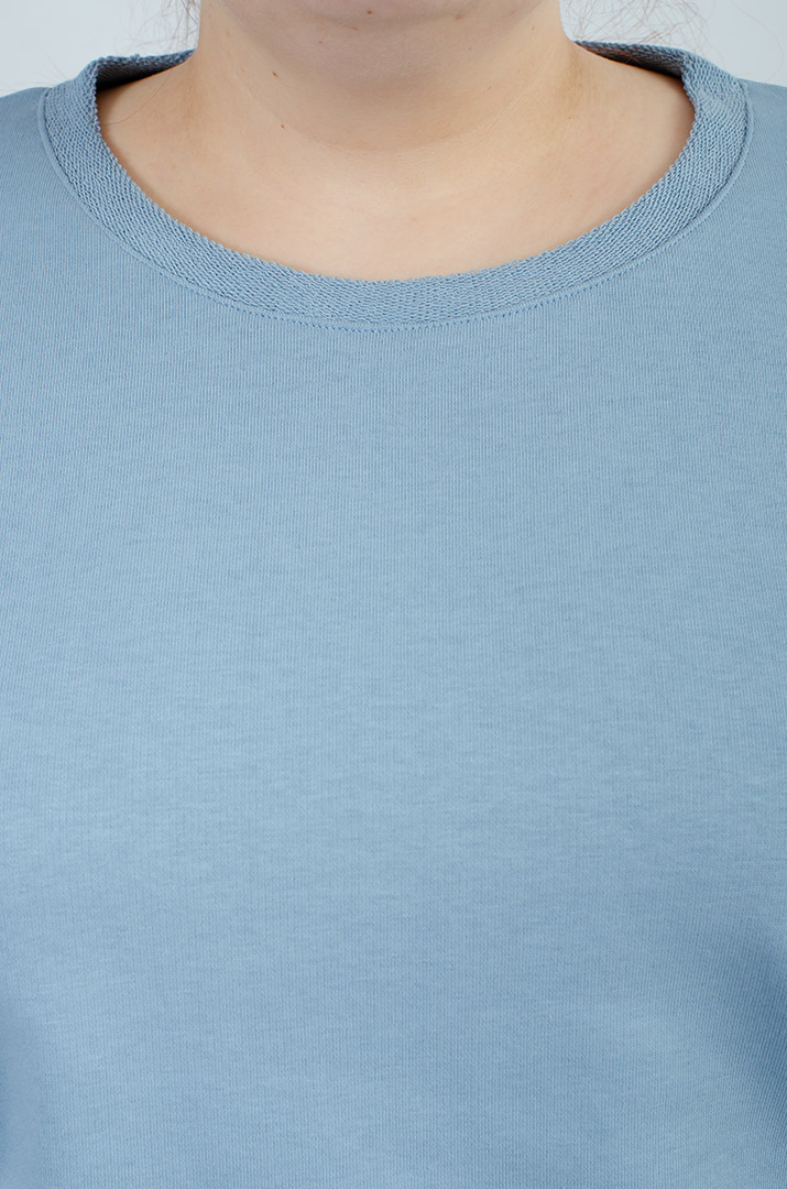 Стильний трикотажний прогулянковий костюм великих розмірів