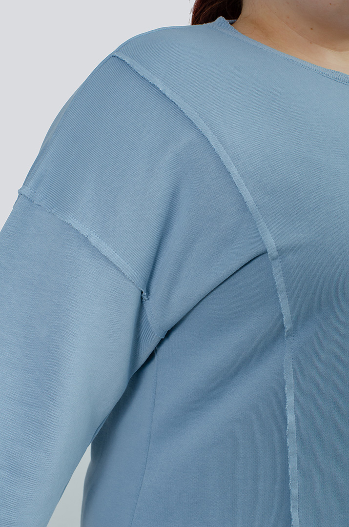 Стильний трикотажний прогулянковий костюм великих розмірів