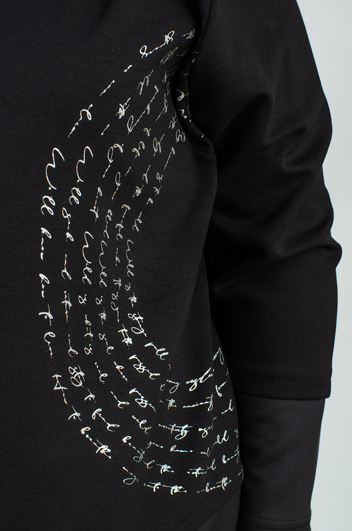 Костюм жакет и брюки с декором больших размеров