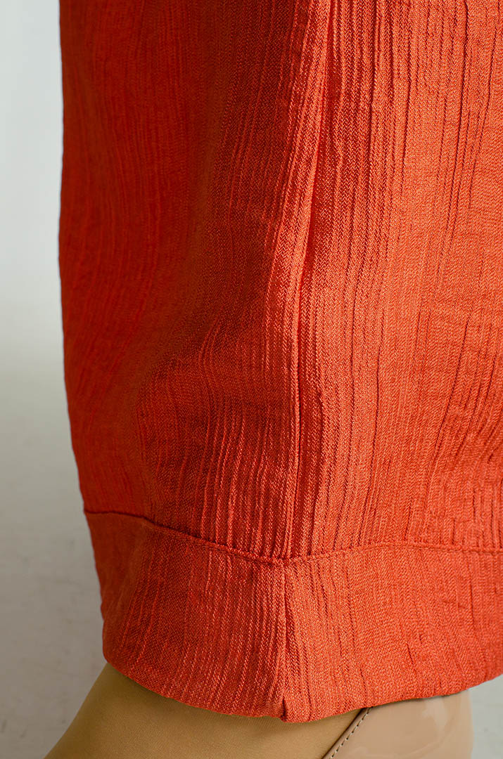 Костюм-брюки жатка з двома прикрасами великих розмірів