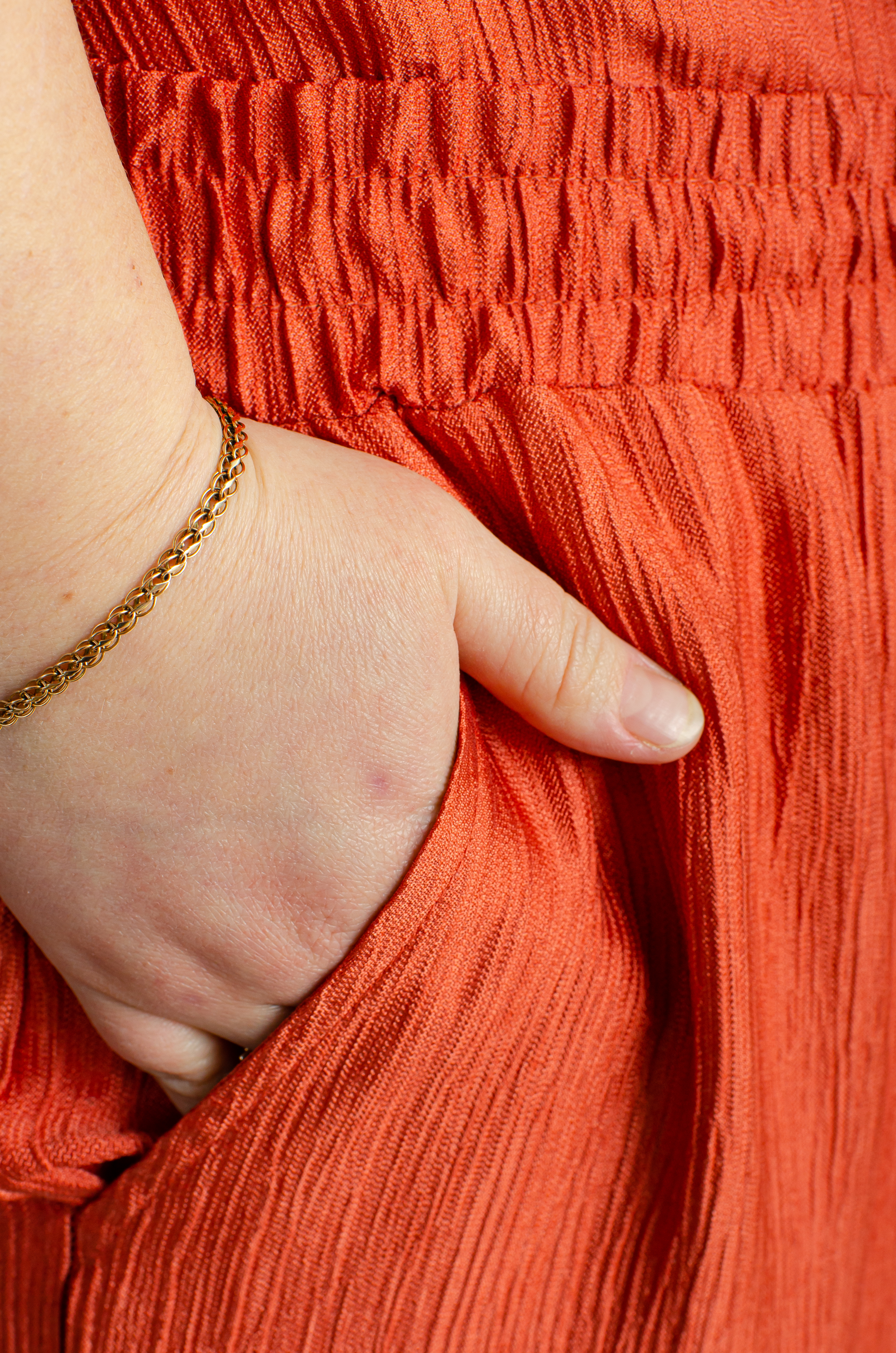 Костюм-брюки жатка з двома прикрасами великих розмірів