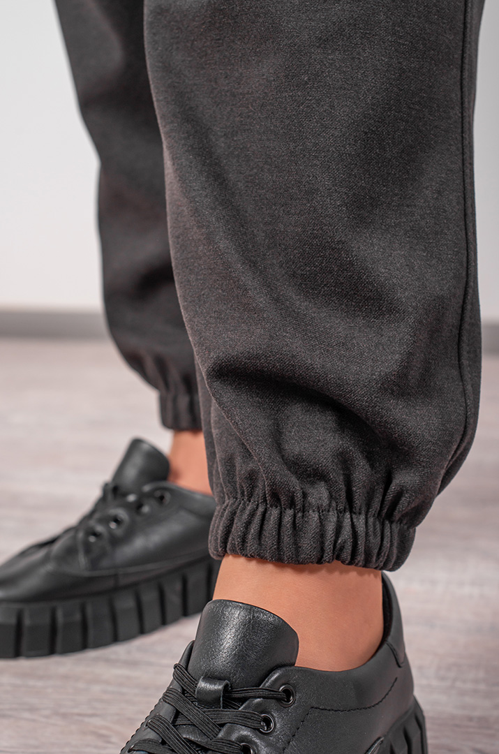 Костюм прогулянковий на блискавці із кашеміру великих розмірів