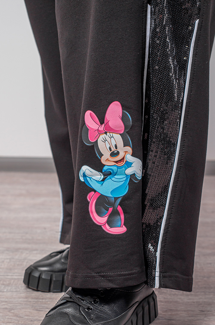 Прогулянковий костюм на блискавці з тематичним принтом великих розмірів