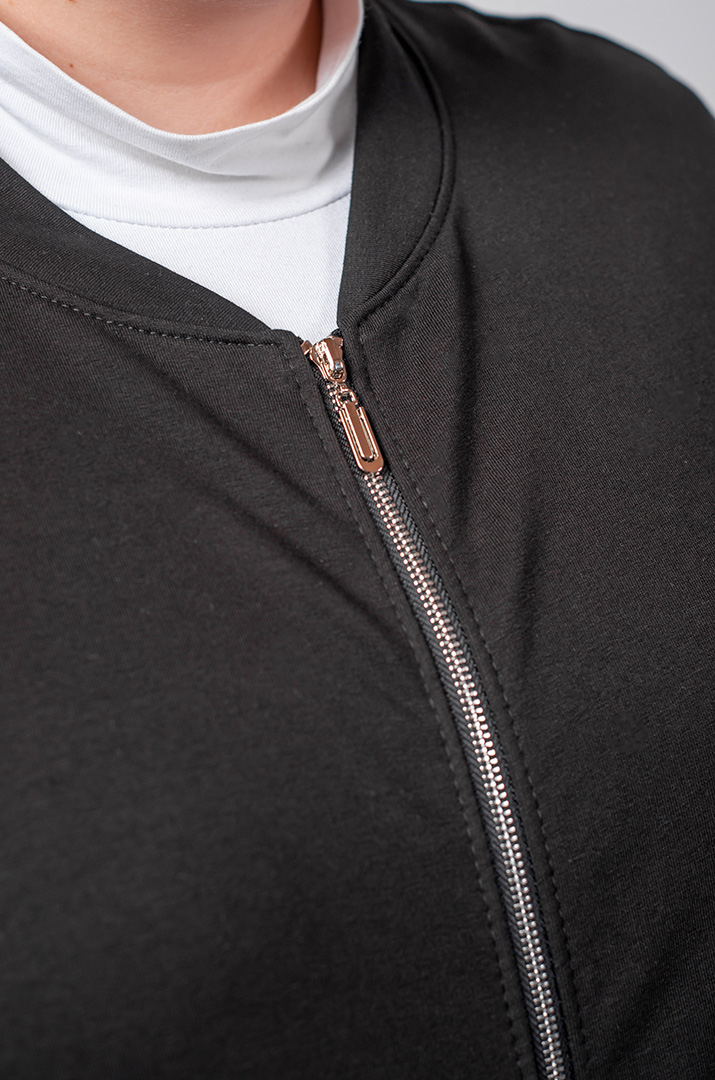 Прогулянковий костюм на блискавці з тематичним принтом великих розмірів