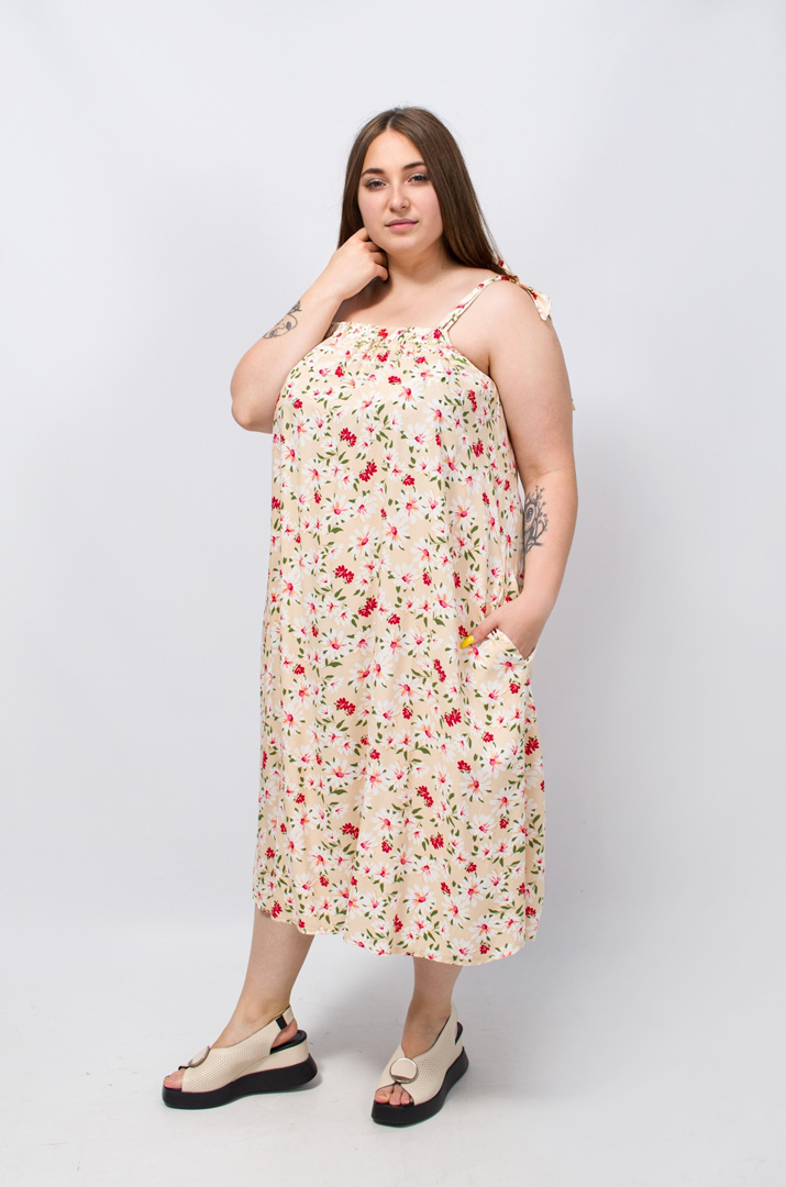 Сарафан-платье миди супер батал