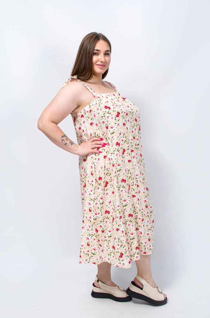 Сарафан-платье миди супер батал