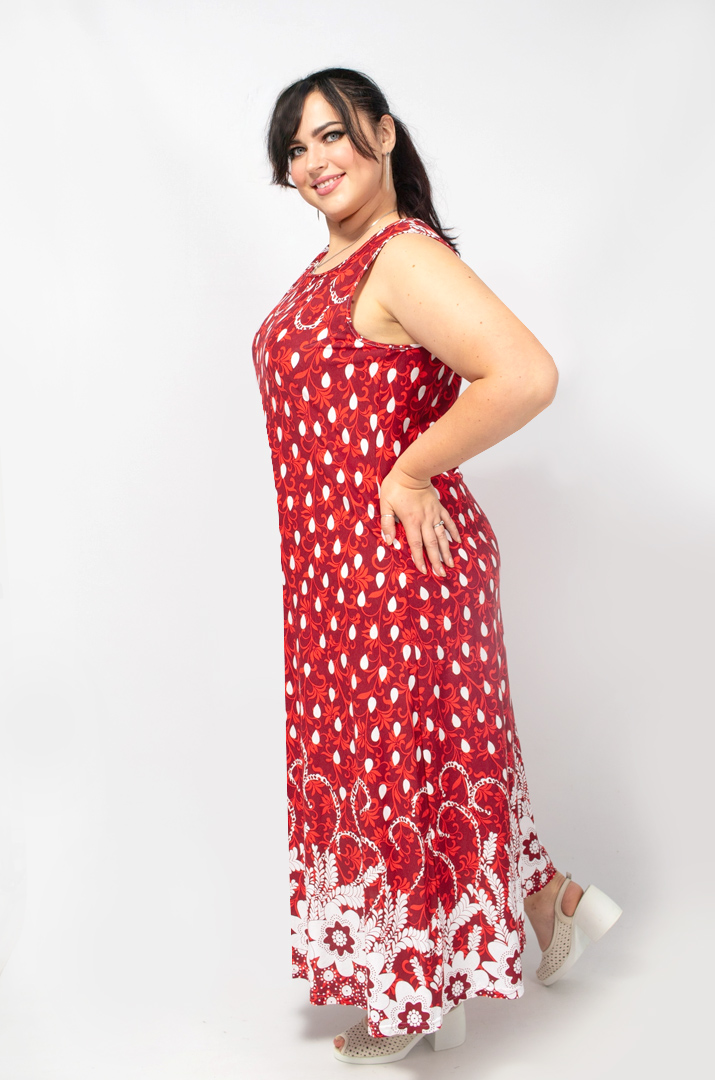 Сарафан-платье макси в разных цветах батал