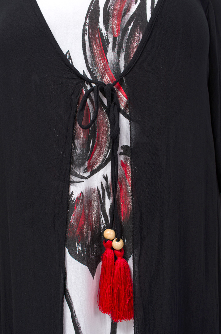 Сарафан-платье с кардиганом батал