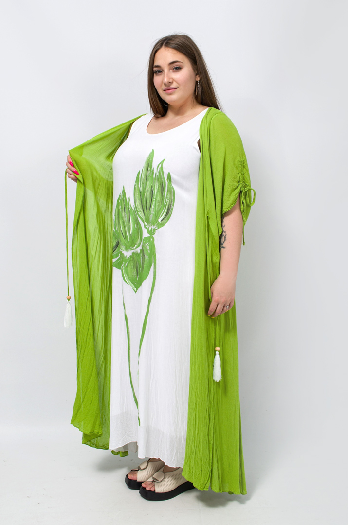 Сарафан-платье с кардиганом батал