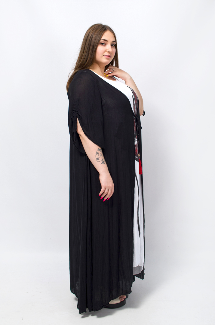 Сарафан-платье с кардиганом батал