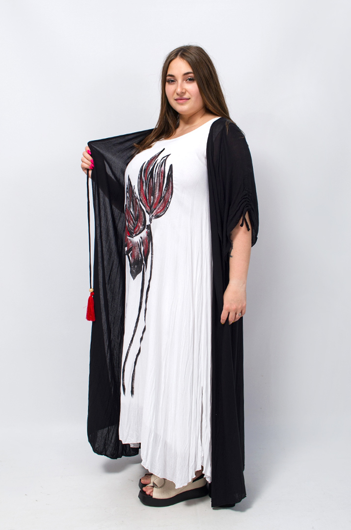 Сарафан-платье с кардиганом батал