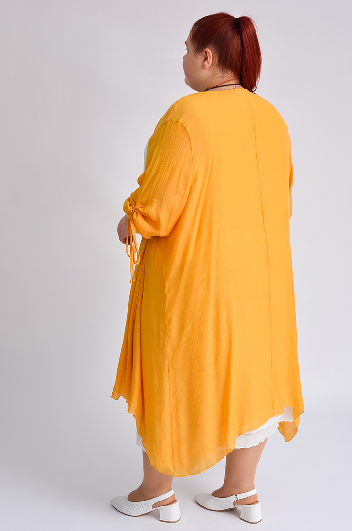 Сарафан-сукня з кардиганом та прикрасою великих розмірів