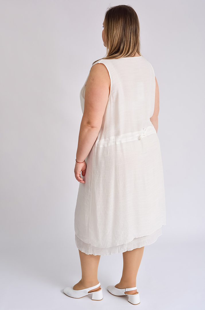 Сарафан-сукня з кардиганом та прикрасою великих розмірів