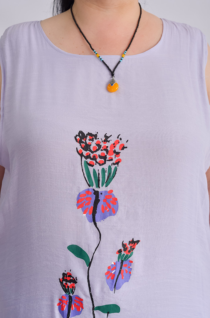 Сарафан-сукня з кардиганом та прикрасою великих розмірів