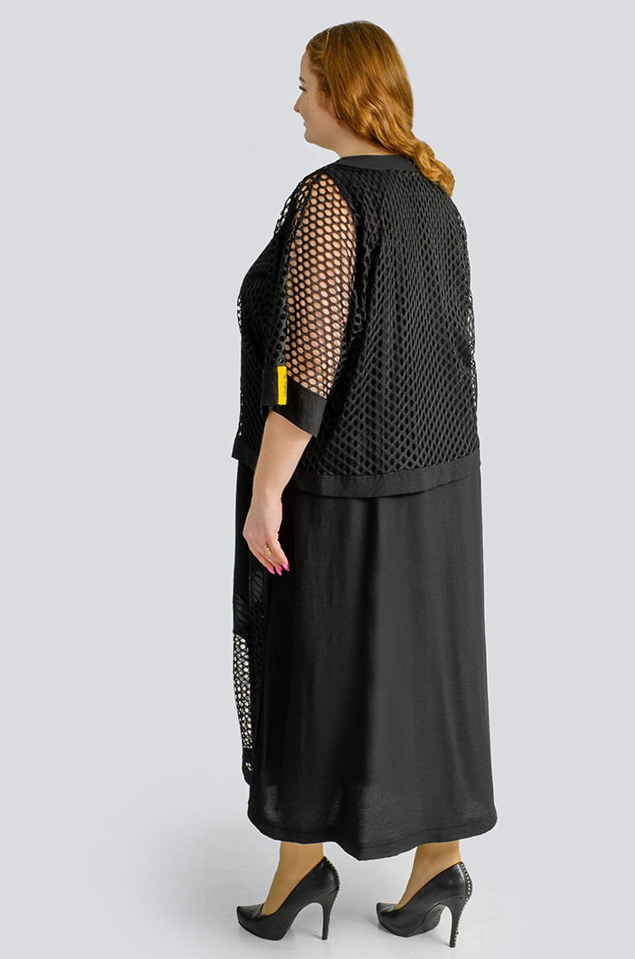 Сарафан-сукня-двійка максі великих розмірів