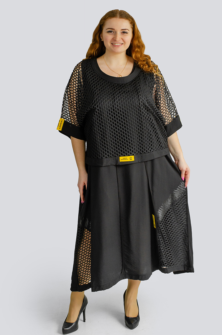 Сарафан-сукня-двійка максі великих розмірів