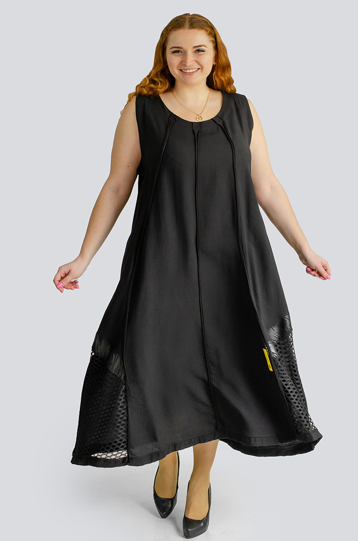 Сарафан-сукня-двійка максі великих розмірів