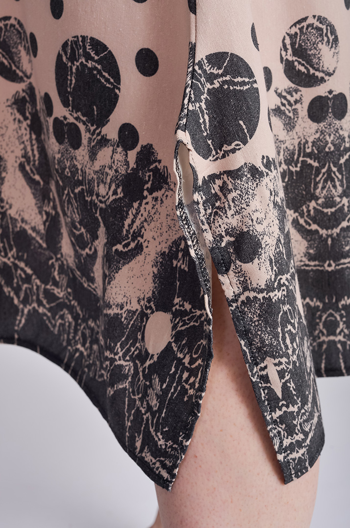 Сарафан-платье миди в горошек больших размеров