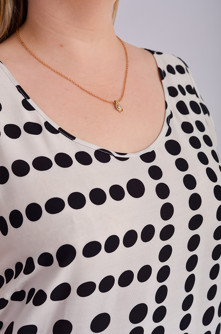 Сарафан-платье миди в горох больших размеров