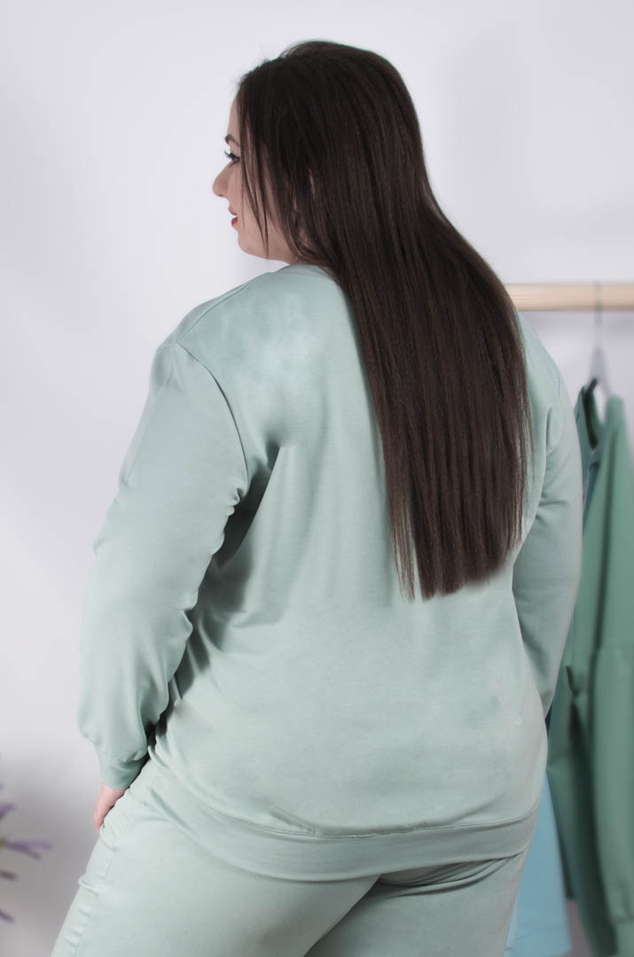 Світшот двунитка довгий супер батал