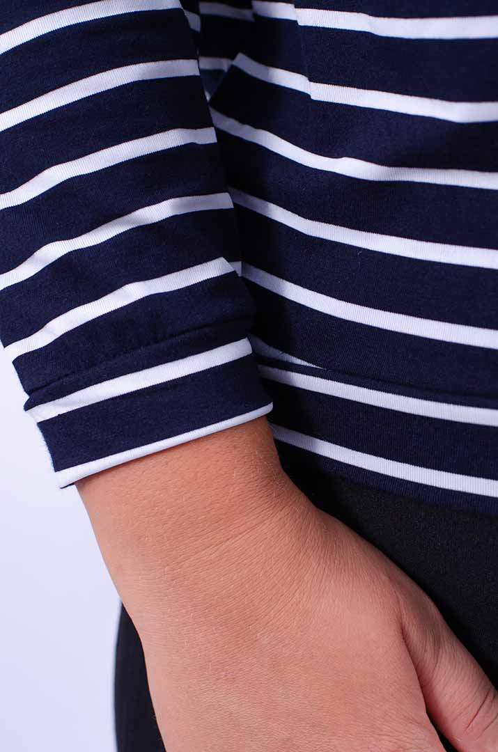 Світшот короткий у смужку супер батал