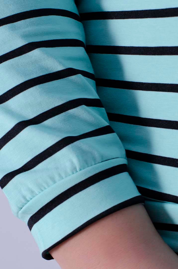 Світшот короткий у смужку супер батал