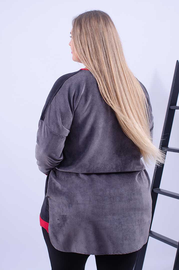 Свитшот длинный  батал