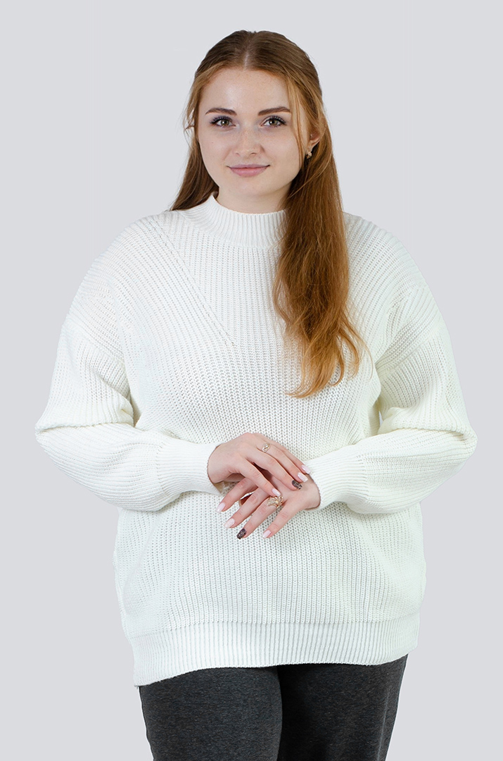 Светр короткий в'язаний під горло в різних кольорах РОЗМІРИ 54-62