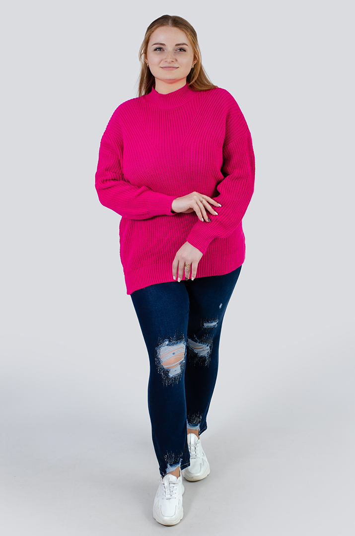 Светр короткий в'язаний під горло в різних кольорах РОЗМІРИ 54-62