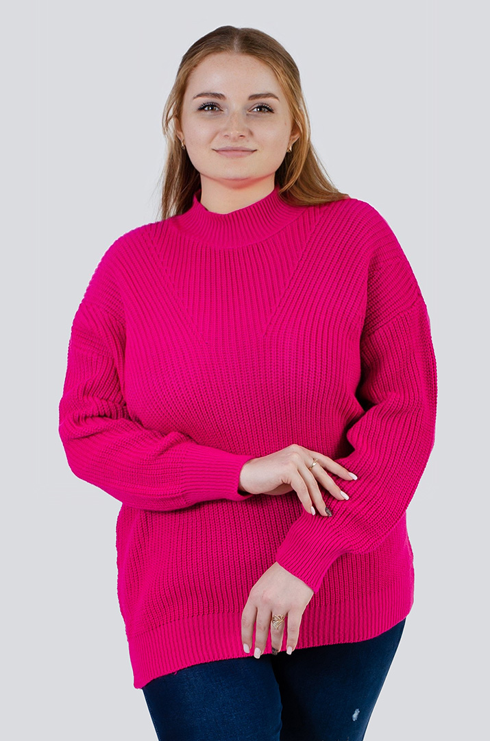 Светр короткий в'язаний під горло в різних кольорах РОЗМІРИ 54-62