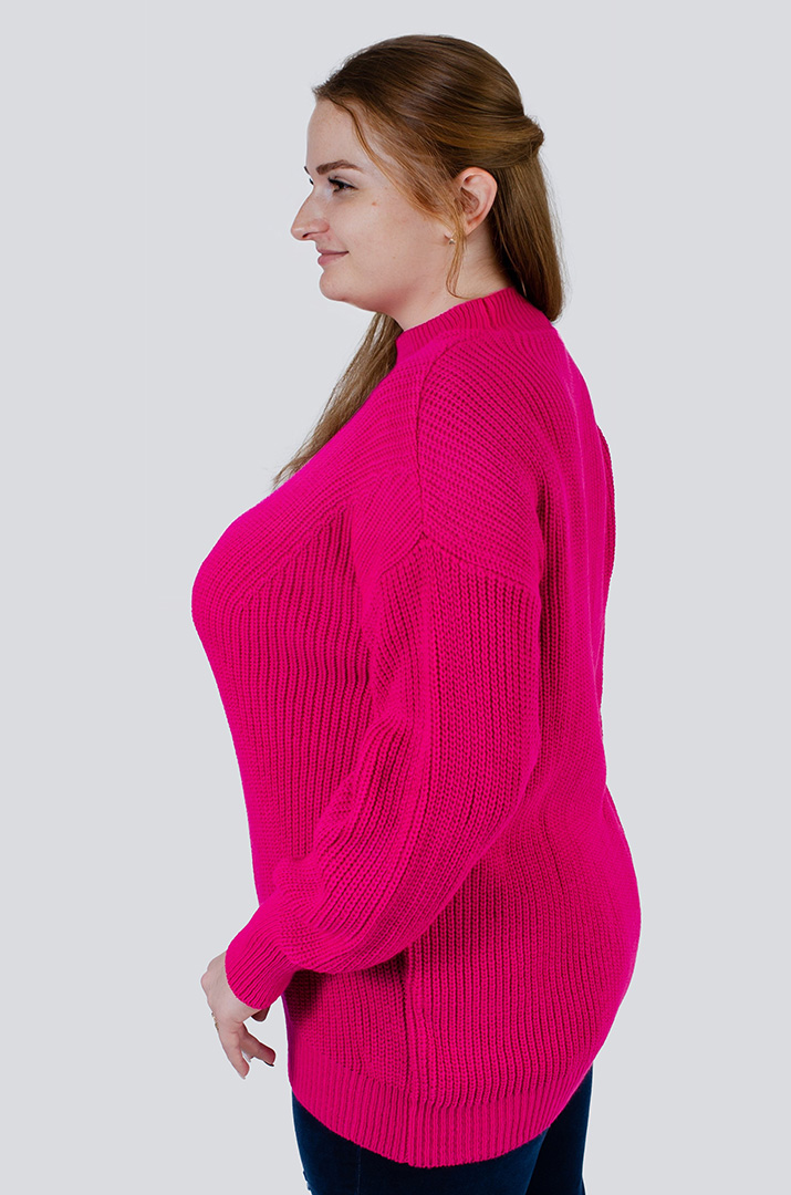 Светр короткий в'язаний під горло в різних кольорах РОЗМІРИ 54-62