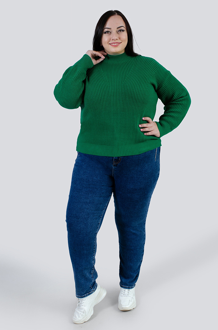 Светр короткий в'язаний під горло в різних кольорах РОЗМІРИ 54-62