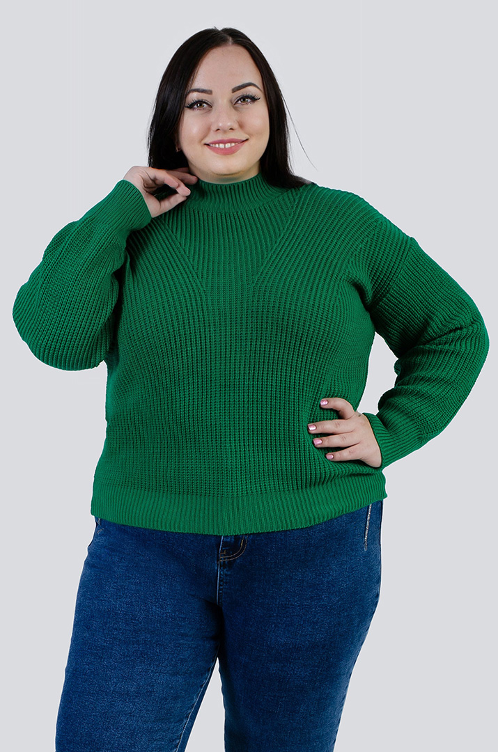 Светр короткий в'язаний під горло в різних кольорах РОЗМІРИ 54-62